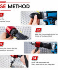 Step-by-step guide using Rivet Nut Gun Adapter Kit For Drill With Carrying Case DIY Friendly Pro Grade Fits M3 M4 M5 M6 M8 Rivnuts