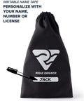 Carrying bag for Endeavor Spearfishing Stringer with name tape for coastal hunters from California to Hawaii.