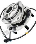 4WD Front Wheel Bearing Hubs Replacement Set For Chevy S10 Blazer GMC Jimmy Oldsmobile Bravada Isuzu Hombre, ABS sensor wire, metal