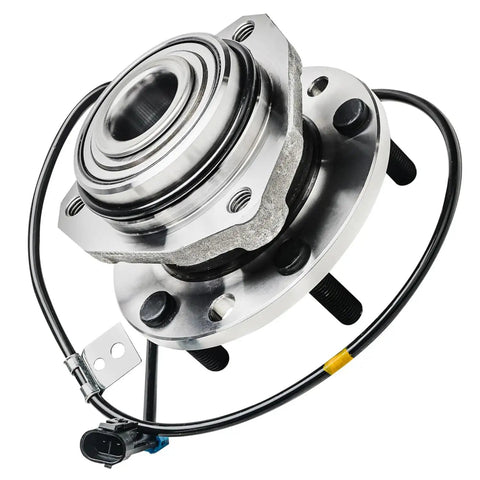 4WD Front Wheel Bearing Hubs Replacement Set For Chevy S10 Blazer GMC Jimmy Oldsmobile Bravada Isuzu Hombre, ABS sensor wire, metal