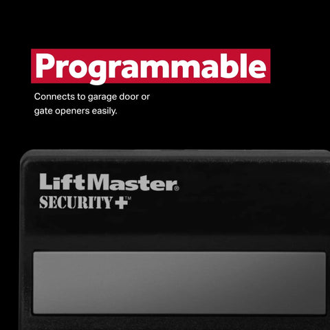 Security Plus 1 Button Garage Door Remote With Visor Clip Battery Included Easy Install Compatible With Sears Craftsman 390MHz Security Plus Rolling Code Openers 971LM Replacement, LiftMaster brand