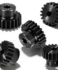 Pinion Gear Set 18T 19T 20T 21T 22T For RC Cars 0.5 Mod 2mm Shaft Durable Steel Built To Last With Five Gears And Grub Screws
