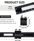 Pro Grade Precision Pocket Ruler Set 3 Pack For Woodworking Scribing And Marking Tools With T Track Indicators Inch Scale