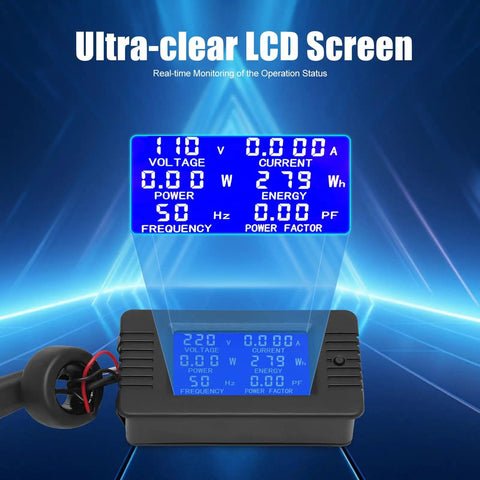 Ultra-clear LCD screen of 1200W Grid Tie Inverter MPPT Pure Sine Wave DC To AC For Solar And Wind Power, showing voltage and power metrics.