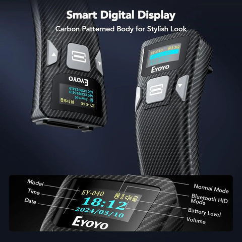 Portable Bluetooth Barcode Scanner With Handy Screen For 1D And 2D QR Codes Real Time LCD Display USB Wired Or Wireless