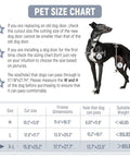 Pet size chart detailing dimensions for Heavy Duty Dog Door With Three Flap Design And Rust Proof Aluminum Frame For Smooth Indoor Outdoor Pet Access Built Dang Tough To Handle Daily Yard Runs Without Any Fuss Whatever.