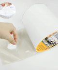 Heavy Duty RV Roof Tape White 6 Inch By 50 Feet Weatherproof UV Resistant Sealant Strip for camper boat and truck repairs shown.