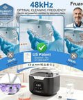 Dope Ultrasonic Retainer Cleaner Machine With 48kHz Power 4 Modes And Timer 240ML Dental Pod for optimized cleaning