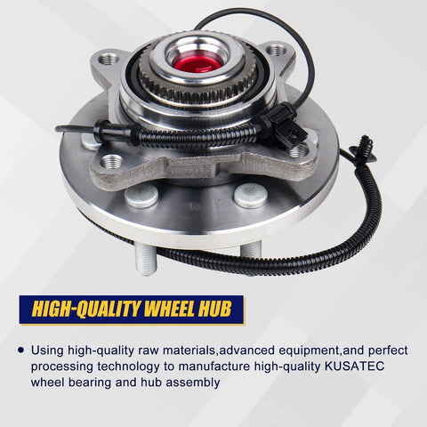 Beefy Front Wheel Bearing And Hub Assembly 515169 For Ford F150 4x4 2015 2016 2017 Front With ABS 6 Lug Bolts Premium Grade Aftermarket Drop In Replacement