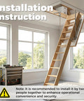 Installation of 55-2 Attic Ladder Hinge Arms Replacement For Werner Terrace Staircase Compatible With Mk 5 WU2210.