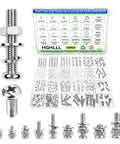 320 Piece Small Metric Machine Screws Set With Nuts And Washers, M2 To M5, Includes Lock And Flat Washers for RC Builds and DIY Projects