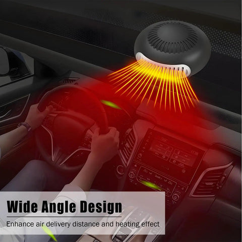 Compact Portable Heater Pumping Out Kickin Warmth Indoors With Dual Temp Settings And 18V Battery Powered for car interior heating.