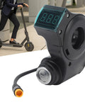 Rugged Waterproof ABS Handlebar Switch Lock For Electric Scooters, 10 Inch 3 Pin Digital Battery Power Display Toggle Lock With Keys
