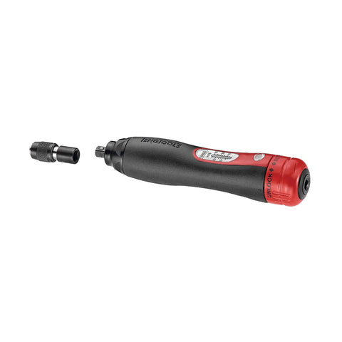 Premium 1/4 in Drive Torque Screwdriver with audible click, silver finish, part of Pro Grade Quarter Inch Drive Torque Screwdriver Certified For Ten To Fifty Inch Pound Range, Audible Click, High Contrast Dual Scale For Easy Read, Pre Calibrated To Plus Or Minus Four Percent Accuracy, Ready To Use, Silver Finish