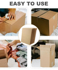 20 Pack Kraft Paper Bubble Mailers With Self Sealing Design And Shockproof Padding, open boxes for shipping, easy to use