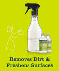 Multi Surface Cleaner Dispenser Starter Kit With 16 Oz Glass Bottle And Two 2 Oz Concentrated Refills Lemon Verbena Scent