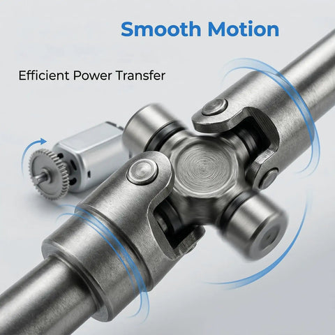 Heavy Duty Universal Shaft Coupler Three Quarter Inch Motor Connector And Steering Joint 12 By 24 By 56 Millimeters showing smooth motion and efficient power transfer.
