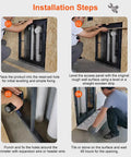 Installation steps for Beefy Metal Access Panel Featuring A Slick Pop Open Mechanism For Tile Walls And Ceilings Super Waterproof Indoor Outdoor Plumbing Hole Cover.