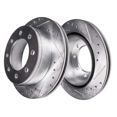 Beefed-Up Front Brake Kit For Ford F-250 Super Duty 2012-2022 And F-350 Super Duty 2013-2022 With 14.29-Inch Drilled Rotors