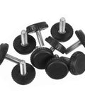 Adjustable 1/4-20 Stainless Steel Furniture Levelers Set Of 10 Screw In Table Feet For Chairs And Cabinets Threaded Leveling Feet Rust Resistant Glide Feet