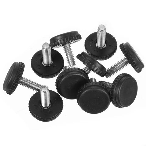 Adjustable 1/4-20 Stainless Steel Furniture Levelers Set Of 10 Screw In Table Feet For Chairs And Cabinets Threaded Leveling Feet Rust Resistant Glide Feet