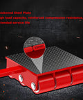 Heavy Duty Machine Dolly Skate 16 Ton Capacity Universal Rotating Equipment Mover for Industrial Transport Steel Wheel Skates for Warehouse and Workshop Precise X and Y Directional Control One Piece Cast Steel Frame 10mm plate