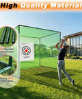 Golf Driving Cage Net 8x8x8 Ft Heavy Duty Steel Frame Enclosure For Real Backyard Full Swing Practice 1-Inch Tubing Tear-Resistant 5-Ply Netting Built For Any Weather Beastly Backyard Setup For Serious Golfers