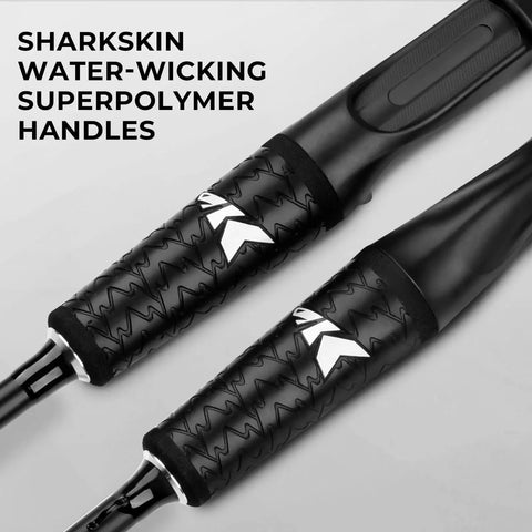 Crixus Casting Rod 7 Foot Two Piece handles with sharkskin water-wicking superpolymer grip detail