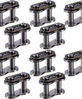 10 Pack Number 35 Chain Master Link Roller Steel Alloy Heavy Duty Connector For Bicycle Bike Mini Kart ATV Scooter Baja Doodle Bug Motovox Harbor Freight Predator 212cc Go Kart Cart