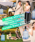 5 Gallon Water Dispenser With USB Charging And On Off Switch, Electric Pump Jug Dispenser For Camping Travel On The Go