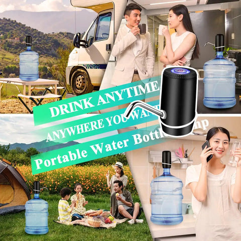 5 Gallon Water Dispenser With USB Charging And On Off Switch, Electric Pump Jug Dispenser For Camping Travel On The Go