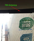 AM FM Hidden Windshield Antenna For Cars And Trucks, Ultra Slim Mini Car Radio Antenna With 10 Ft Cable, adhesive mounted