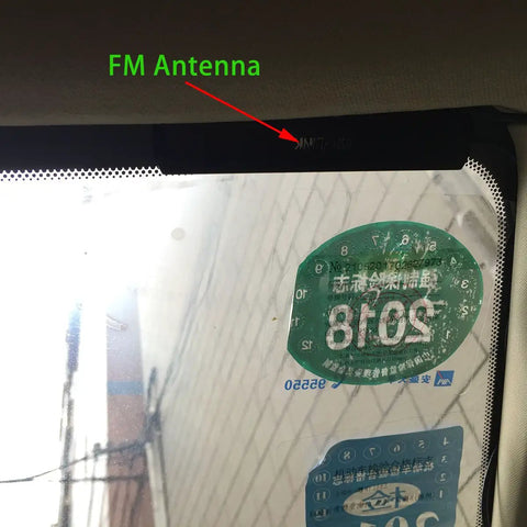 AM FM Hidden Windshield Antenna For Cars And Trucks, Ultra Slim Mini Car Radio Antenna With 10 Ft Cable, adhesive mounted