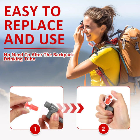 Silicone Bite Valve Replacement Nozzles Four Pack For Osprey Hydration Bladders Hydraulics Reservoir Red Valve Sheaths Also Compatible With CamelBak And Nathan Hydration Packs Durable Easy Fit Valve Covers