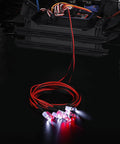 8 LED RC Light Kit with 4 white and 4 red lights for Traxxas Slash Rustler Tamiya Arrma Redcat and other RC cars trucks crawlers