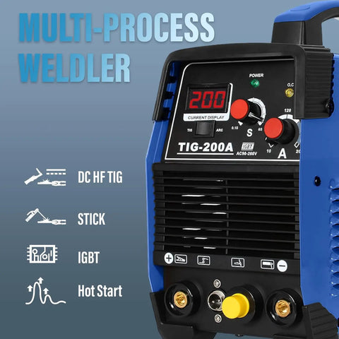 Gas Shielded TIG And ARC Welder For Home DIY And Light Pro Use With Argon Shielding dual function DC inverter clean welds