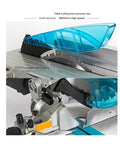 Heavy Duty Woodworking Table Saw With Miter Guide And Aluminum Rail 1650W Motor showing blade and adjustable settings.