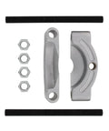 Bearing Puller With One Half Inch To Four And Five Eighths Inch Jaw Splitter Tool components laid out for assembly and use