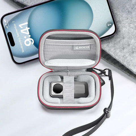 Hard Shell Case For FLIR One Gen 3 One Pro One Pro LT And TOPDON TC001 TC002 Series Plus Fluke TC01A TC01B TC01C, open showing camera inside.