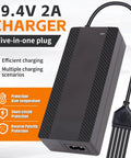 29.4V 2A Lithium Battery Charger With Five In One Universal Plug For 24V To 29.4V 7S Packs And E Scooters Smart Charger