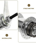 Close-up of Rear Hub Replacement Assembly With Bearings For Bike Coaster Brake 36 Holes Steel MTB Rear Hub Part Upgrade