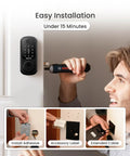 Installation process of Ultra Secure WiFi Fingerprint Smart Door Lock With Remote App Control and Digital Keypad in under 15 minutes.