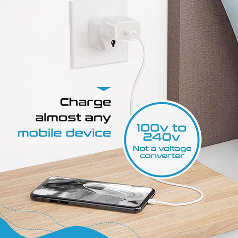 All In One Universal Travel Adapter Plug Kit With Grounded Safety For Worldwide Use charging mobile device