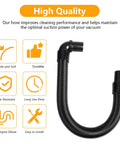 Static Dissipating Backpack Vacuum Hose With 1-1/2 Inch Cuffs Replacement For Super Coach And Mode 6, high-quality features displayed