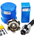 R8 Face Mill Cutter Set 80mm With BAP400R Arbor And APMT1604 Carbide Inserts includes FMB22 Arbor T15 Wrench and 10 Inserts