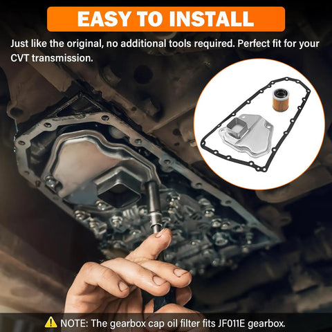 CVT Transmission Filter Kit With Oil Cooler Filter And Pan Gasket Direct Fit Easy Install For Nissan Altima Rogue Sentra