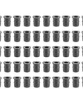 M5 Rubber Sealing Nuts For Windscreen Fairing Fasteners Crush Vibration And Deliver A Smoother Ride Universal Fit For Motorcycles And ATVs in a row.