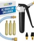 CO2 Powered AC Drain Line Cleaner Tool And Leak Sealer Injector With Reinforced Metal Construction, Condensate Line Blaster