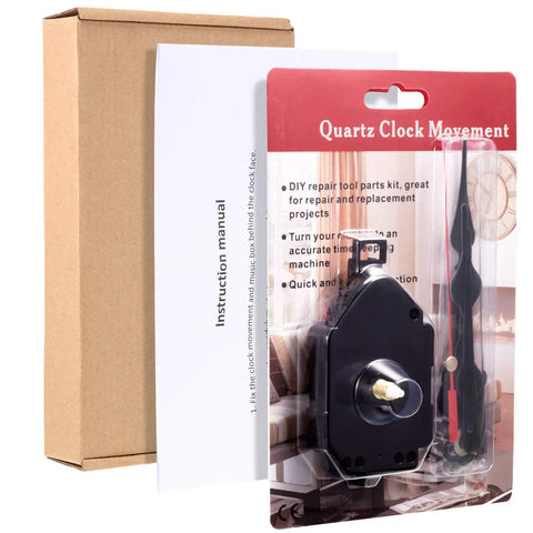 Quartz Pendulum Trigger Clock Movement With Westminster Chime Melody Clock Kit Includes 3 Pairs Of Hands and instruction manual