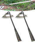 All Steel Hardened Hollow Garden Hoe For Tough Weeding And Edging, tool with sharp blade, ideal for soil loosening and planting